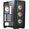 POWERBOOST PB-P3720B 850W 80+ BRONZE MESH ÖN PANEL 4XARGB FAN+USB3.0 GAMING E-ATX KASA SIYAH