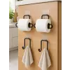 Pratik Banyo Düzenleme Seti 2 Adet Rulo Kağıt Tutucu 2 Adet Havlu Askılığı