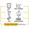Premium Yüzey Temizlik Havlusu 100 Adet Arap Sabunlu