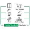 Premium Yüzey Temizlik Havlusu 100 Adet Beyaz Sabun