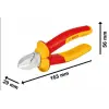 Profesyonel İzoleli Yan Keski 160 mm