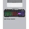 Profesyonel Oyuncu Klavye Mouse Seti – RGB Işıklı, Türkçe Q, DPI Ayarlı, Dayanıklı Gövde