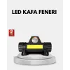 Profesyonel Şarjlı LED Kafa Lambası – Uzun Mesafe + Ortam Aydınlatması