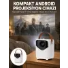 Projeksiyon Ev Sineması Bluetooth 4k HD Kaliteli Görüntü Kumandalı Yeni Nesil
