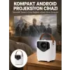 Projeksiyon Ev Sineması Bluetooth 4k HD Kaliteli Görüntü Kumandalı Yeni Nesil