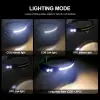 Ps-001 5 Aydınlatma Modlu Cob Led Sensörlü Usb Şarj  Edilebilir Dahili Pilli Kafa Lambası