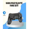 PS4 Uyumlu Kablosuz Oyun Kolu Ergonomik Çift Titreşimli