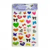 Puf Stickers Papyonlu Kalp