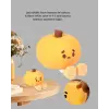 Pumpkin LED Night Light Dokunmatik Şarjlı Silikon Gece Lambası