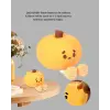 Pumpkin LED Night Light Dokunmatik Şarjlı Silikon Gece Lambası