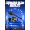 Pusulalı Katlanabilir Kazma Kürek Kamp Seti Kamp Küreği Portatif Çantalı
