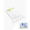 PVC Duş Perdesi - Çift Kanatlı - 12 Halkalı - 90x180 cm