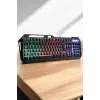 Q Klavye RGB Işıklı Klavye Ve Mouse Seti Kablolu Mouse Hediyeliş