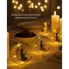 Ramazan Ay Işığı Secde Eden Adam Silüetli LED Peri Işığı