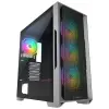 RAMPAGE RADIANT V1 TEMPERLİ CAM+MESH 4xARGB FAN+HUB E-ATX EXCLUSIVE GAMING KASA SIYAH