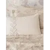 Ranforce Çift Kişilik Yatak Örtülü Nev Takımı Limi Crimp Bej