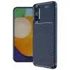 Realme 12 Lite Kılıf Auto Focus Karbon Kapak - Lacivert