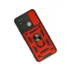 Realme C11 2021 Kılıf Pars Lens Yüzüklü  - Kırmızı
