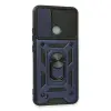 Realme C11 2021 Kılıf Pars Lens Yüzüklü  - Lacivert