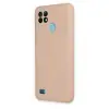 Realme C21 Kılıf Nano İçi Kadife  - Pudra