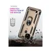 Realme C21 Kılıf Sofya Yüzüklü  Kapak - Gold