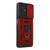 Realme C53 Kılıf Pars Lens Yüzüklü  - Kırmızı