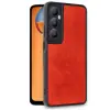 Realme C65 Kılıf Aras Deri Kapak - Kırmızı
