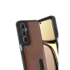 Realme C65 Sara Kartvizitli Deri Kılıf - Taba