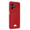 Realme Note 50 4g Kılıf Kelvin Kartvizitli  - Kırmızı