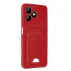 Realme Note 50 4g Kılıf Kelvin Kartvizitli Silikon - Kırmızı