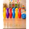 Renkli Çocuk Bowling Oyunu 6 Kukalı Eğitici Eğlence Seti