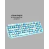 Retro Daktilo Stilli Kablosuz Klavye Mouse Seti – Sessiz ve Şık