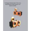 Retro Gramafon Bluetooth Hoparlör Çift Stereo Sesli FM Radyo Destekli