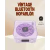 Retro Pikap Hoparlör – Şarjlı Kablosuz Projektör ve Gece Lambası