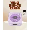 Retro Pikap Hoparlör – Şarjlı Kablosuz Projektör ve Gece Lambası
