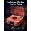 Retro Saatli Bluetooth Hoparlör – Gece Lambalı Kristal Ses Kalitesi Yeni Nesil