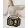 Retro Tarz Kablosuz Radyo – Bluetooth, USB ve TF Kart Girişli