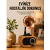 Retro Tasarımlı Mini Bluetooth Hoparlör ve FM Radyo Çoklu Medya Yeni Nesil
