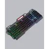 RGB Aydınlatmalı Klavye Mouse Seti – USB Bağlantılı, Türkçe Q, Ayarlanabilir DPI, Ergonomik Yapı