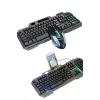RGB Işıklı Gaming Oyuncu Klavye Q Klavye Mouse Hediyeli
