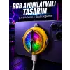 RGB Işıklı Manyetik Telefon Oyun Soğutucu Fan