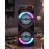 RGB Işıklı Taşınabilir Bluetooth Hoparlör Güçlü Stereo Ses