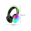RGB Işıklı Yüksek Ses Kaliteli Kablosuz Kulak Üstü Bluetooth Kulaklık