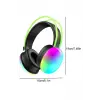 RGB Işıklı Yüksek Ses Kaliteli Kablosuz Kulak Üstü Bluetooth Kulaklık