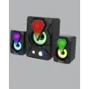 RGB LED Aydınlatmalı Bilgisayar Oyun Hoparlör Sistemi