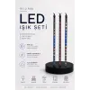 RGB LED Dış Ve İç Mekan Süsleme Işığı 10 Çubuklu Şerit
