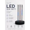 RGB LED Dış Ve İç Mekan Süsleme Işığı 10 Çubuklu Şerit