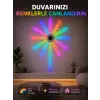RGB LED Duvar Aydınlatması Telefon Kontrollü Dekoratif Ortam Işığı