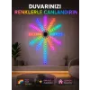 RGB LED Duvar Aydınlatması Telefon Kontrollü Dekoratif Ortam Işığı