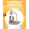 Romantik Çift Figürlü Gece Lambası Sandal Model Sevgiliye Özel Hediye